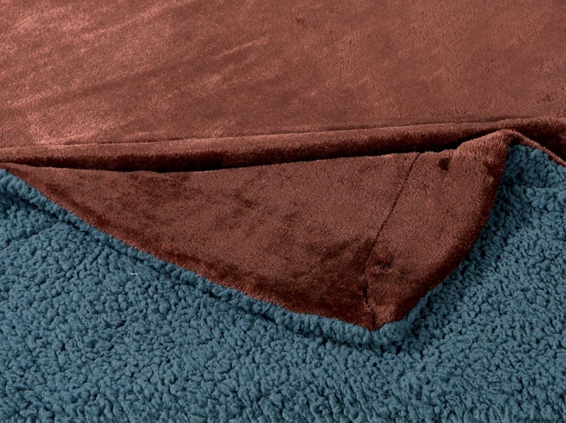 RD TREND Premium Reversible Summer AC Blanket Single/Mild Winter Sherpa Blanket Super Soft Flannel for Bed, Sofa, Couch, Camping and Travel (Solid/Plain) (Coffee, Single- 60 x 90 Inches) - Image 3