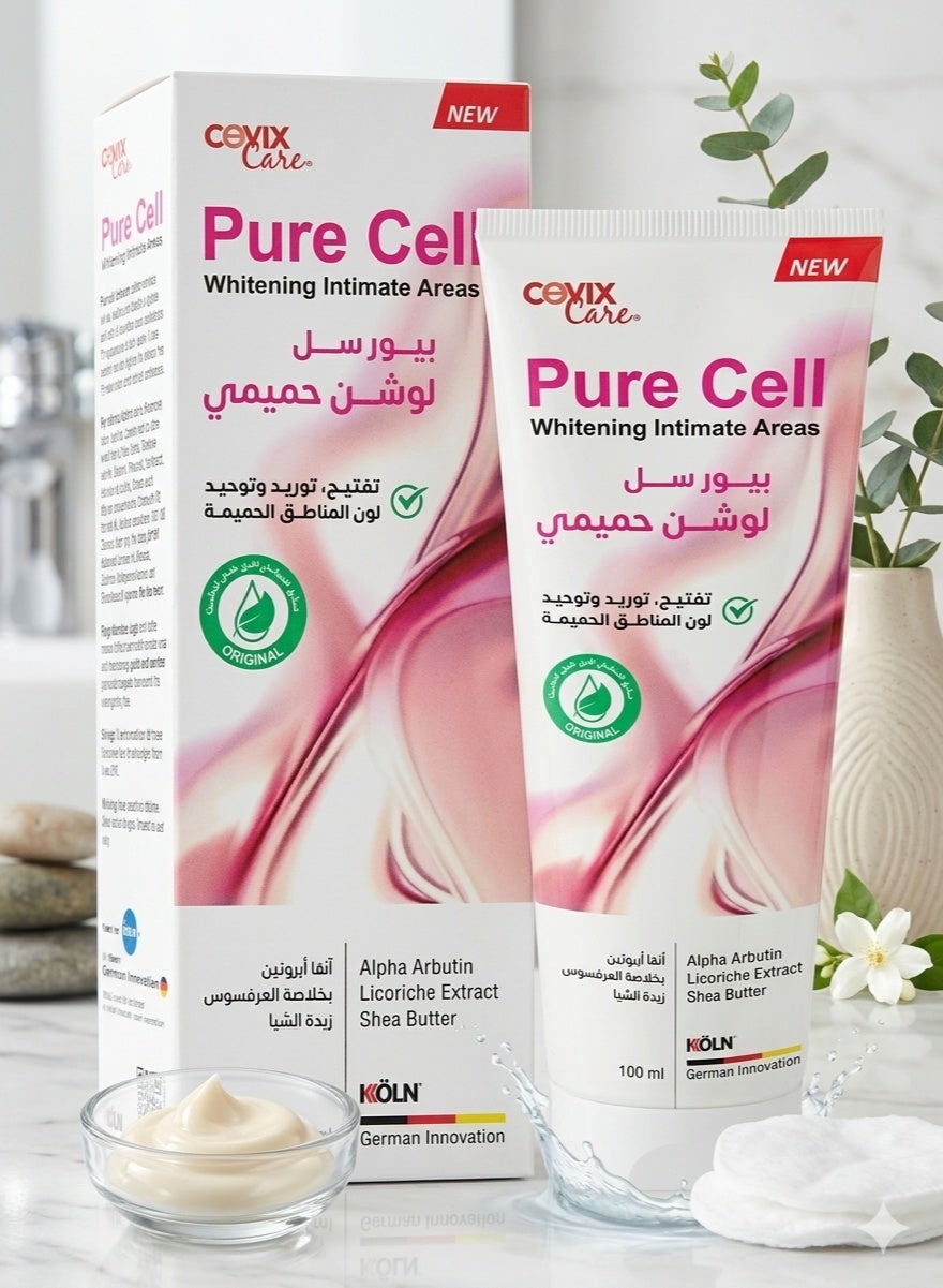 Covix Care Pure Cell Intimate Areas Whitening Lotion Alpha Arbutin Licorice And Shea Butter Extract 100 ml
