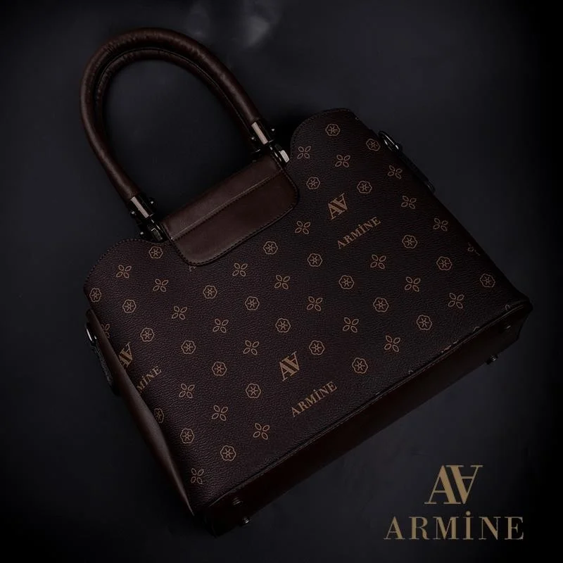 ARMINE Brown Printed Women's Classic Handbag