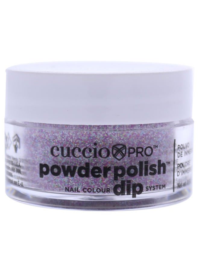 Cuccio Colour Powder Nail Polish - Lacquer For Manicures And Pedicures - Highly Pigmented Powder That Is Finely Milled - Durable Finish With A Flawless Rich Color - Deep Purple Glitter, 0.49 Ounce (Pa - Image 1