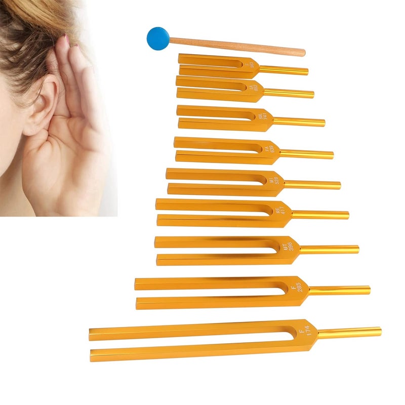 klarako Tuning Fork Set,9 Tuning Forks Perfect for DNA Healing, Chakra, Sound, Keep Body, Mind and Spirit in Perfect Harmony - Image 5