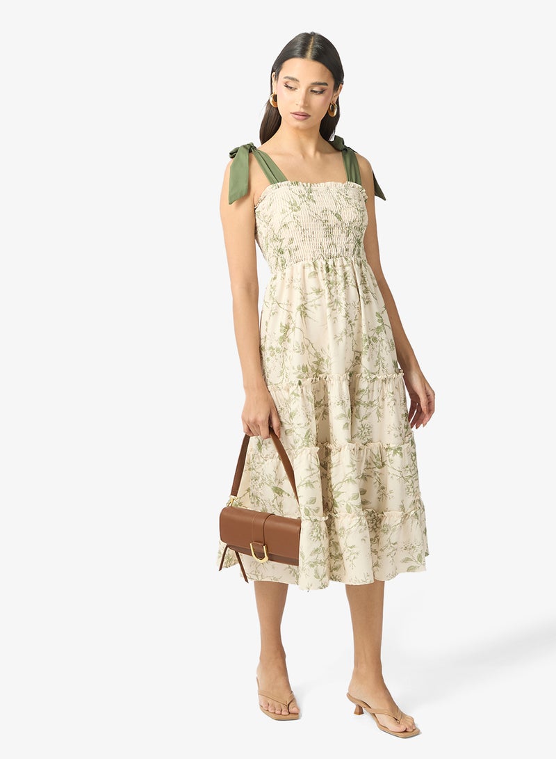 ELLA Floral Print Dress - Image 4