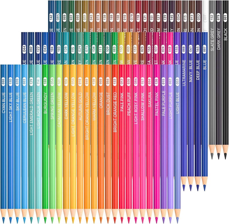 Shuttle Art 80 Colouring Pencils Set for Adults and Beginners for Painting and Drawing, Shatterproof Colouring Pencils for Children, Wooden Pencils - Image 1