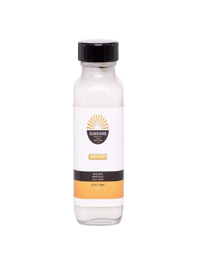 SUN SHINE Sunshine Bond White Glue Hair Replacement Adhesive - Daily Hold for Poly and Lace Hairpiece, Wig, Toupee Systems - Invisible, Waterproof Bonding Glue (4oz) - Image 1