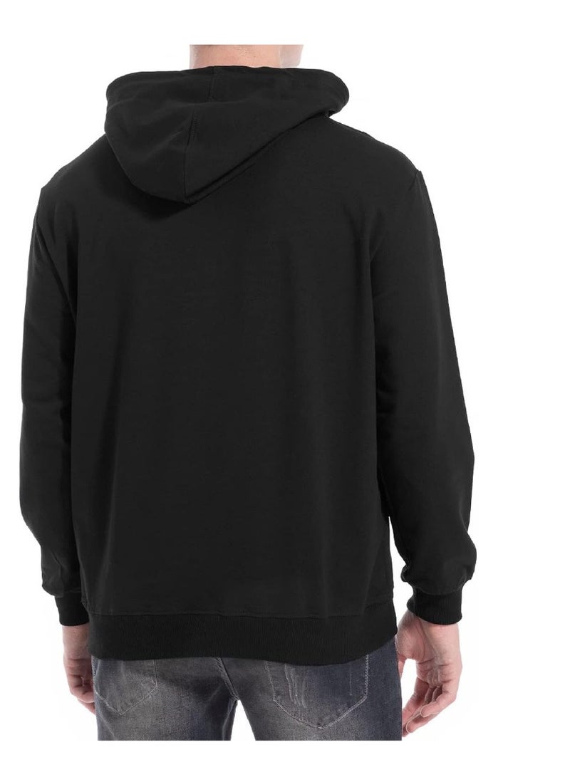 PRINTSHOP4ME Eid Mubarak Hoodie for Both Men and Women - Soft Cotton Pullover - Long Sleeve with Drawstring and Kangaroo Pockets - Perfect for Travel - Celebrate Eid in Style - Image 2