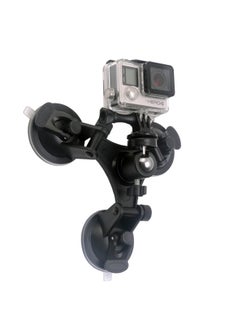 Generic Sport Camera Accessories Tripod Suction Cup Car Suction Cup Vehicle Mounted Triangle Low Angle Gopro-Color:Three-legged Suction Cup + Gopro Adapter  - Image 5
