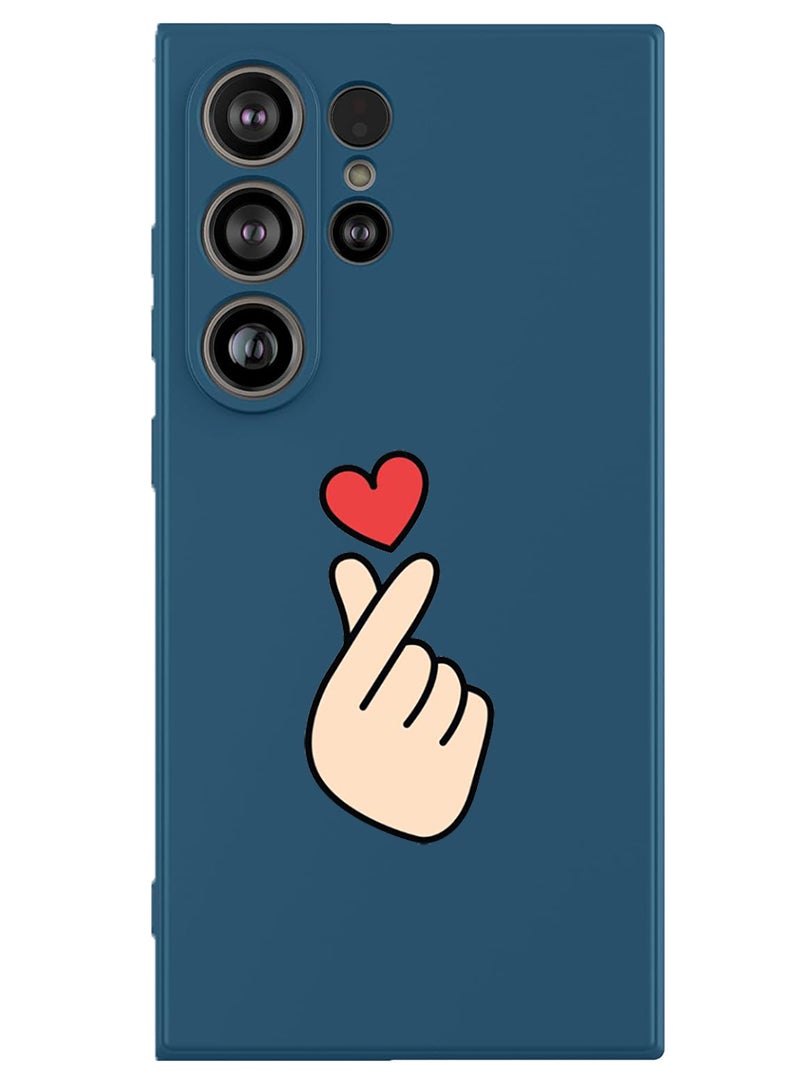 Theodor Protective Slim Fit Case Liquid Silicone Cover with Full Body Protection Anti-Scratch Shockproof Case For Samsung Galaxy S25 Ultra (Blue) - Snap Love - Image 1