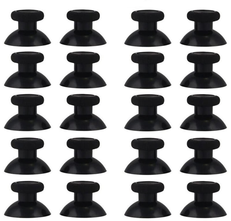 20 PCS Black Analog Stick Joystick Controller Performance Thumb Grips Replacement Parts for PS4 Xbox One Controller - Image 1