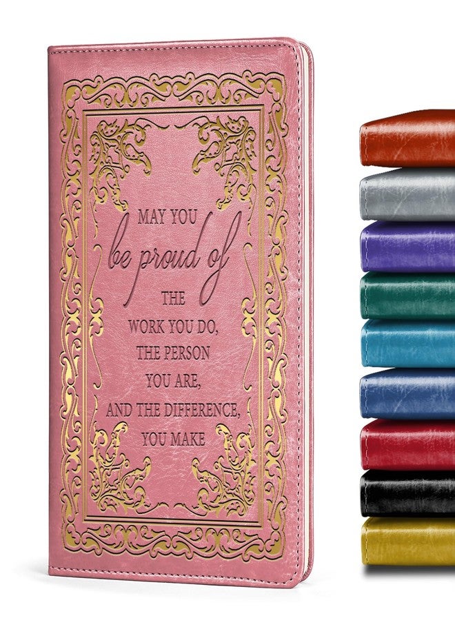 LBWCER Thank You gift May you be proud of the work you do, for Volunteer Staff Coach Nurse Teacher Social Worker Notebook Gift Thank You Gift Travel Journal (May pink) - Image 1