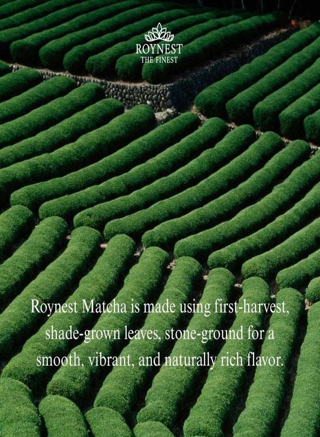 Roynest Premium Certified Organic Matcha Powder - 100% Pure Matcha for Iced Lattes, Smoothies, Cold Drinks & Baking - Clean Energy, Vegan, Non-GMO,- 50g Resealable Pouch - Image 3