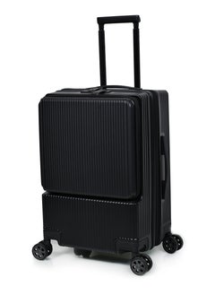 MORANO Morano Luggage Lightweight – Hardside Carry-On Trolley Bag  With 4 Spinner Wheels TSA Lock, 20 inch (Black)  - Image 1
