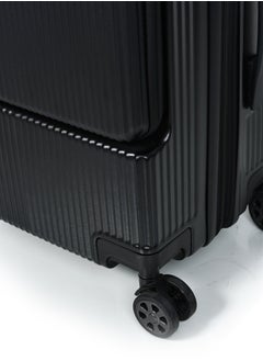 MORANO Morano Luggage Lightweight – Hardside Carry-On Trolley Bag  With 4 Spinner Wheels TSA Lock, 20 inch (Black)  - Image 3