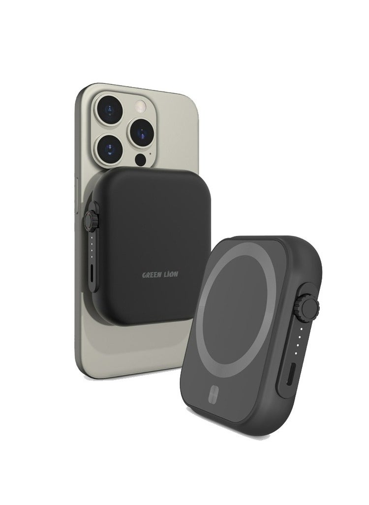 GreenLion GreenLion Magnetic Trio Power Bank 5000 mAh PD 20W Black  - Image 1