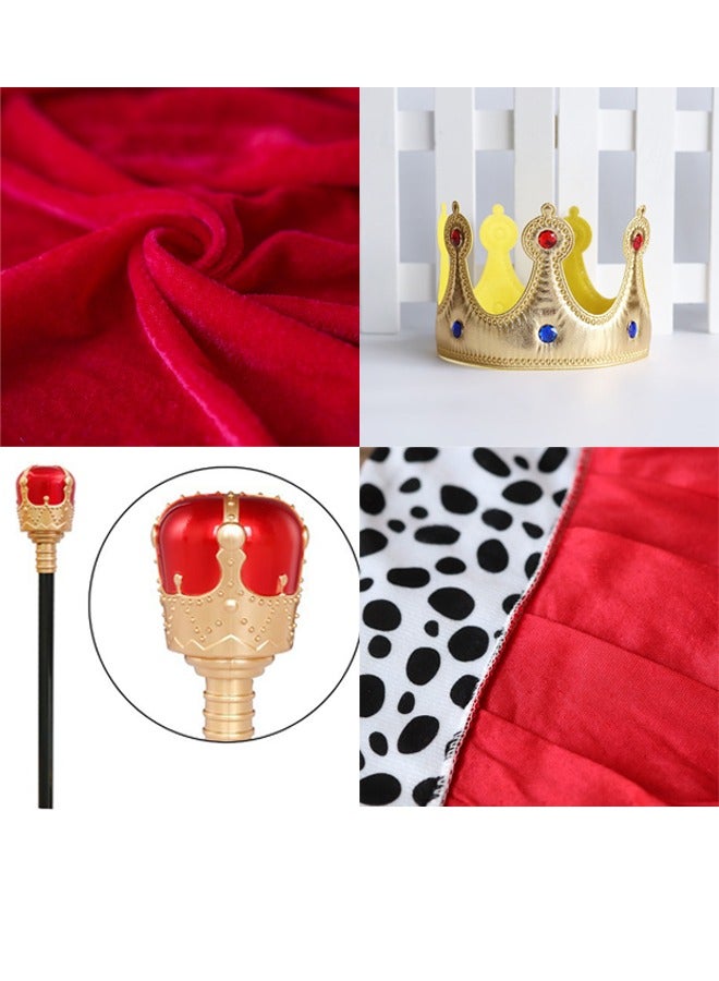 زي للأولاد زي الملك الأمير لحفلات أعياد الميلاد والهالوين والتنكر