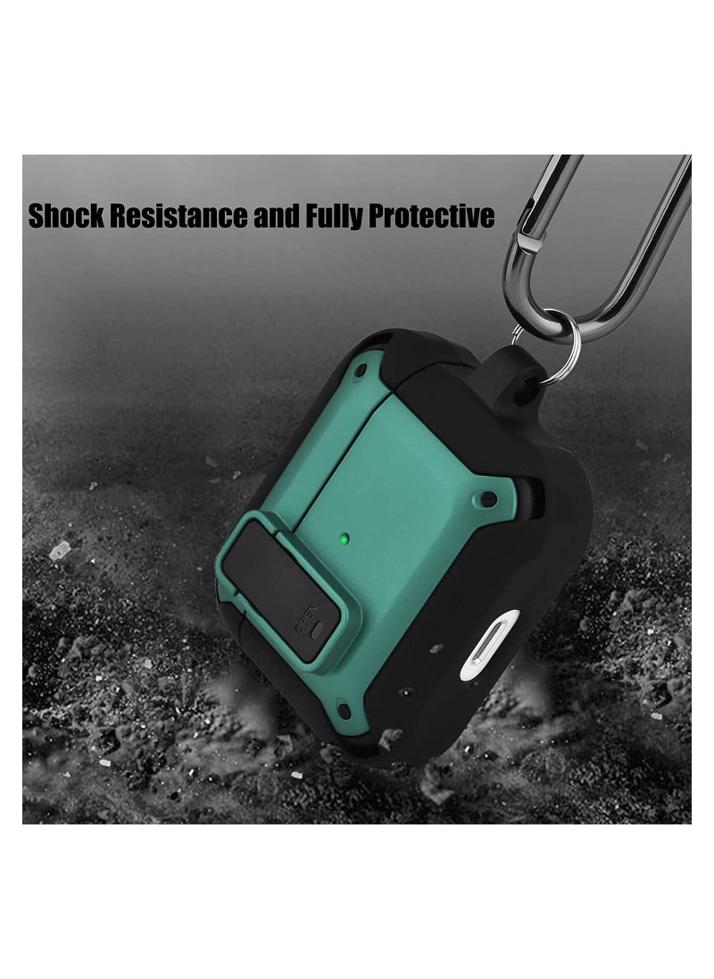Generic - Airpods 3 Case with Lock and Keychain,OLEBAND Full-Body Rugged Military Grade Protective Cover for ipod 3rd Gen(2021),Shock Absorption Corner Design,Durable Armor Case - Image 1