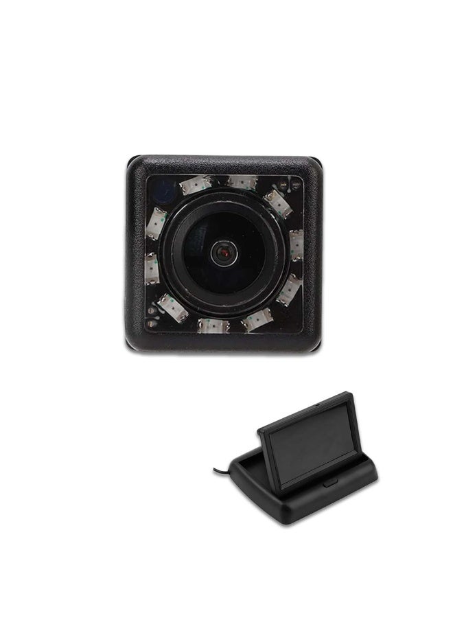 Car Display Monitor 4.3 inch/5 inch – Featuring 2-Way Video Input, Compatible with Rear View Camera & Dash Cam, 12V Operation (Clear and Comfortable View). - Image 2