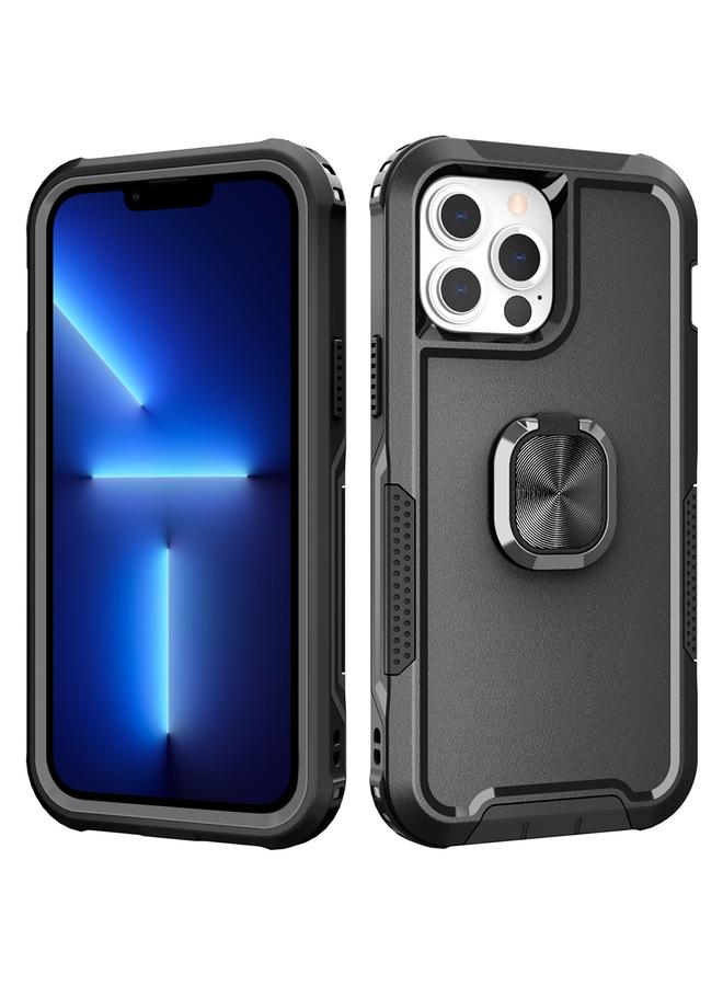 Zaboon Case For iPhone 13 Pro Max 3 in 1 PC + TPU Phone Case with Ring Holder - Image 1