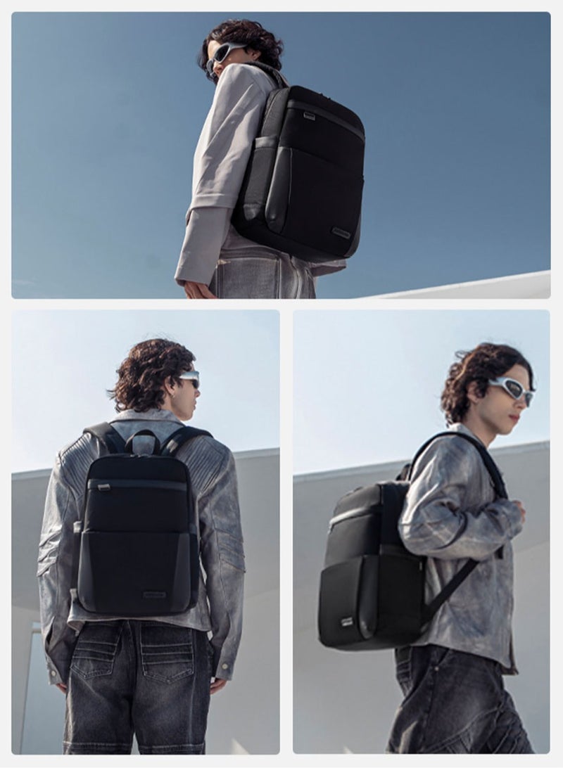 ARCTIC HUNTER Durable School Laptop Backpack, Business Travel Laptop Bag Office Back Bag with Laptop and Tablet Compartment for Men, Black - Image 2