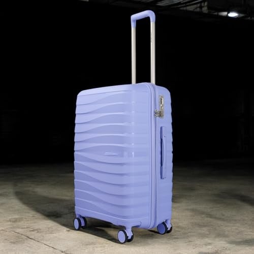 3G Vacanza Series 2 Polypropylene Unbreakable Hard-Sided Check-in Luggage Trolley Bag with TSA Lock | Purple 65 cm - Image 5