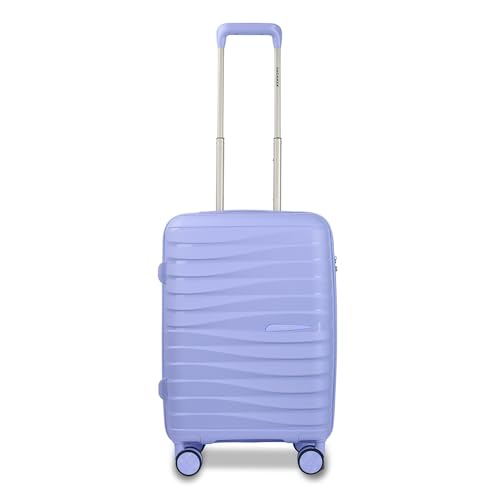 3G Vacanza Series 2 Polypropylene Unbreakable Hard-Sided Check-in Luggage Trolley Bag with TSA Lock | Purple 65 cm - Image 1
