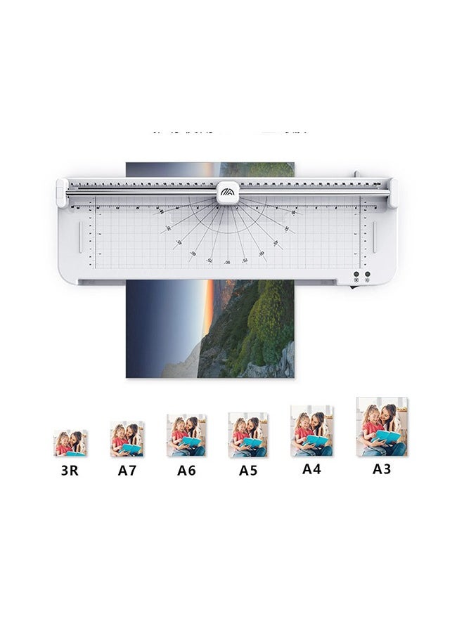 A3 Laminator Machine,9 in 1 Cold Laminating Machine with 40 Laminating Pouches,Paper Cutter and Corner Rounder,A3/A4/A5/A6 Thermal Laminator for Home Office School