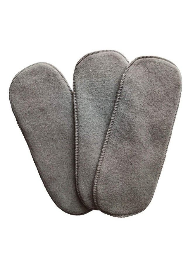 DOMENICO Diaper Inserts Reusable (Pack Of 11) Baby Washable Cloth Diaper Nappies With Wet Free Inserts For Babies;Infants;Toddlers (Standard Cloth Diaper Insert Pad Grey Color)  - Image 4