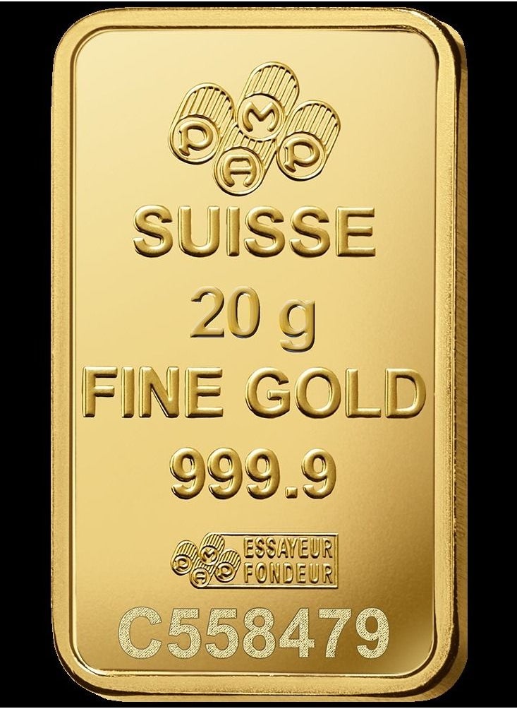 PAMP - Rosa Gold Bar 24K weighing 20g - Image 1