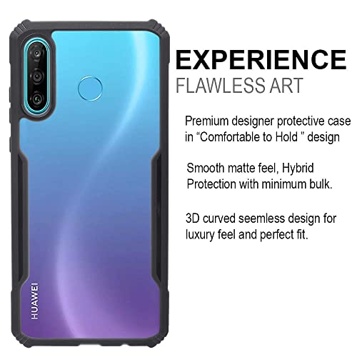 Plus 360 Degree Protection Black Border Back Cover for Huawei P30 lite - Black - Image 4