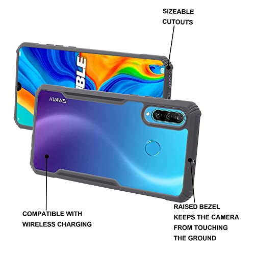 Plus 360 Degree Protection Black Border Back Cover for Huawei P30 lite - Black - Image 2
