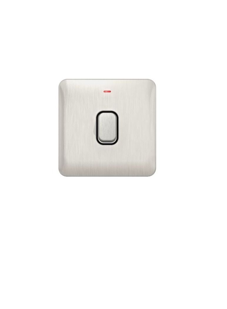 Schneider Electric GGBL2011BSSS Lisse Control Switch 1 Gang LED - 20AX DP Stainless Steel with Black Interior - Image 2