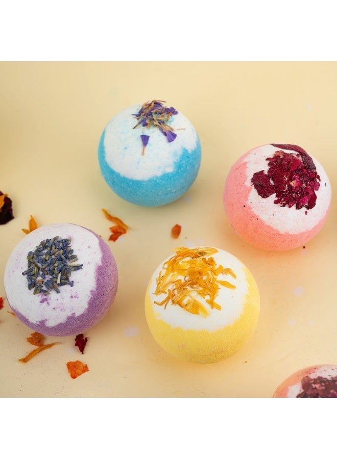 100g Explosive Dried Flower Bath Salt Balls Essential Oil Bubble Bath Bombs - Image 4