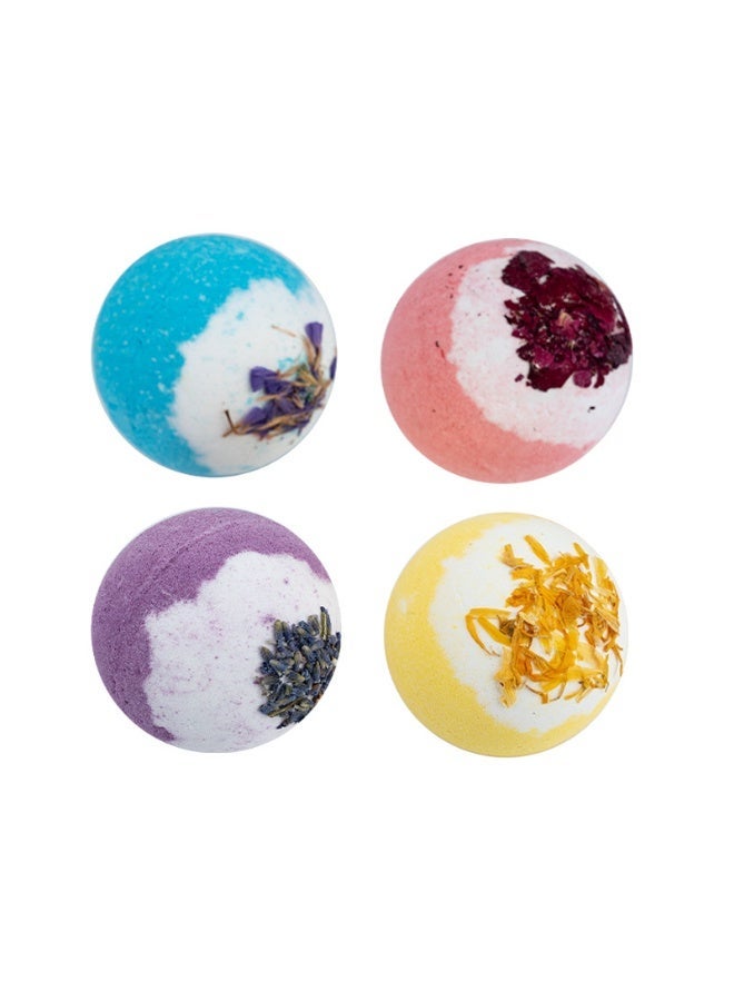 100g Explosive Dried Flower Bath Salt Balls Essential Oil Bubble Bath Bombs - Image 1