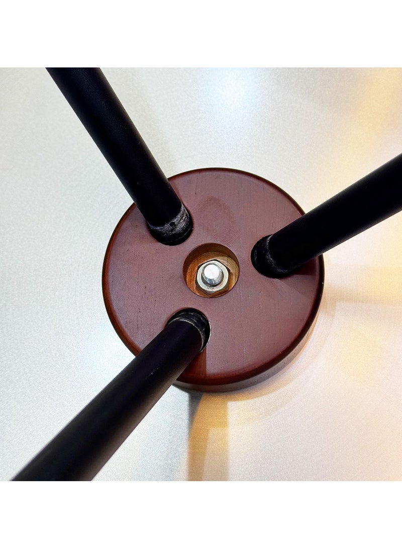 Toby's Tobyâ€™S Lightweight Foldable Aluminum Camping Table With Portable Retro Led Camping Light  Adjustable Height, Durable, Stylish Combo For Outdoor Adventures, Bbqs, Picnics, And Travel - Image 5