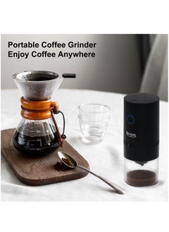 Youque Portable Electric Coffee Grinder Black  - Image 4
