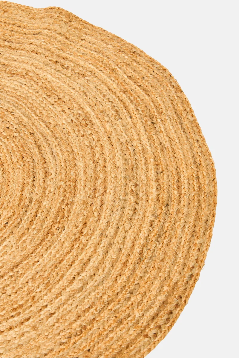 Muy Mucho Oval Jute Rug, Natural