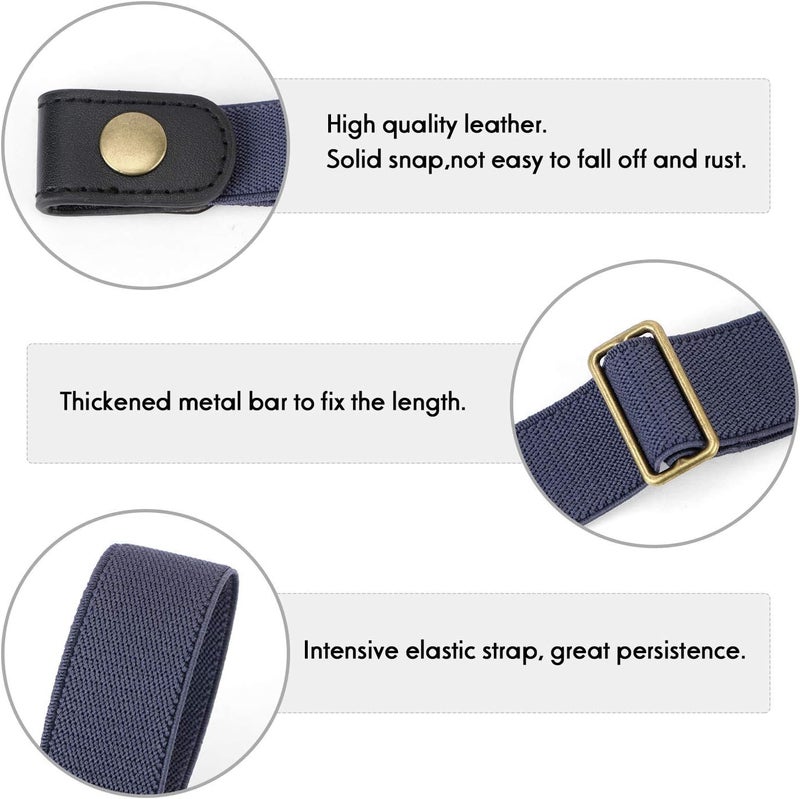 Werforu No Buckle Stretch Belt for Child Boys and Girls Buckle Free Kids Belt Up to 24 Inches - Image 5