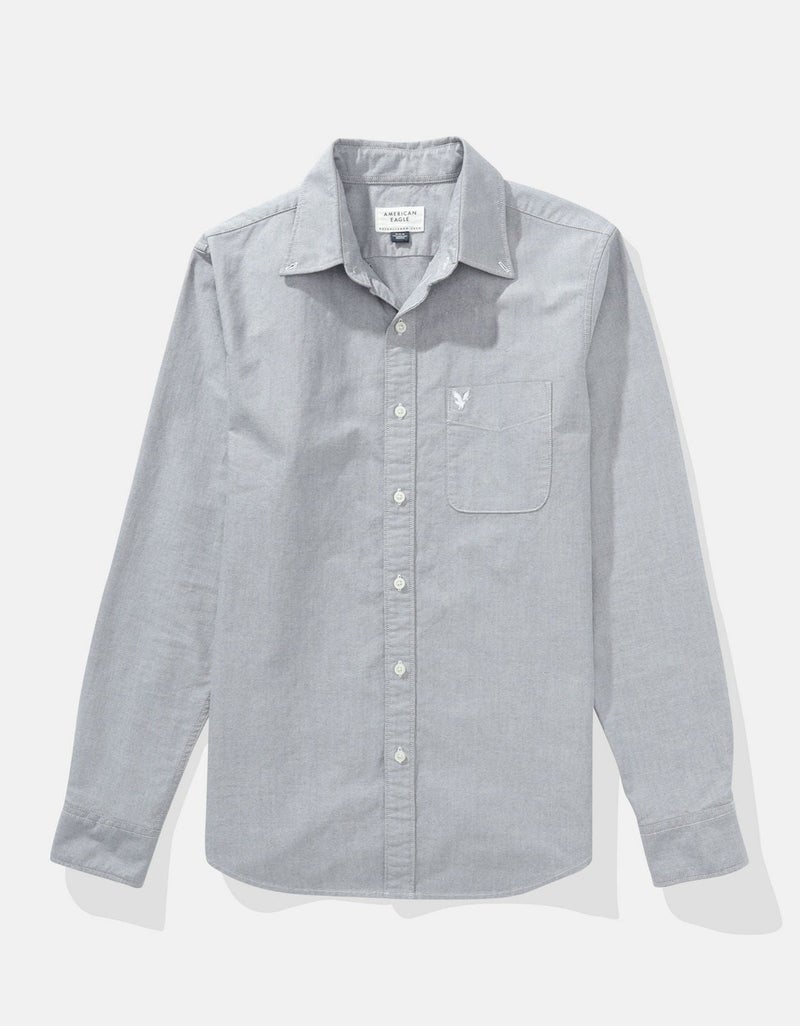 American Eagle AE Everyday Oxford Button-Up Shirt - Image 4