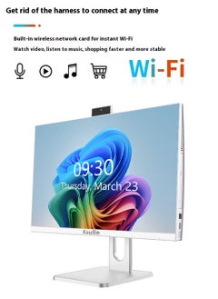 Kaulle 27 Inch All In One Desktop Computer, Intel Core i5-12500H, Windows 11 Pro, 16GB RAM, 512GB SSD, 5G Wi-Fi, Bluetooth 4.2, All In One PC With Keyboard And Mouse White DK270FB  - Image 5