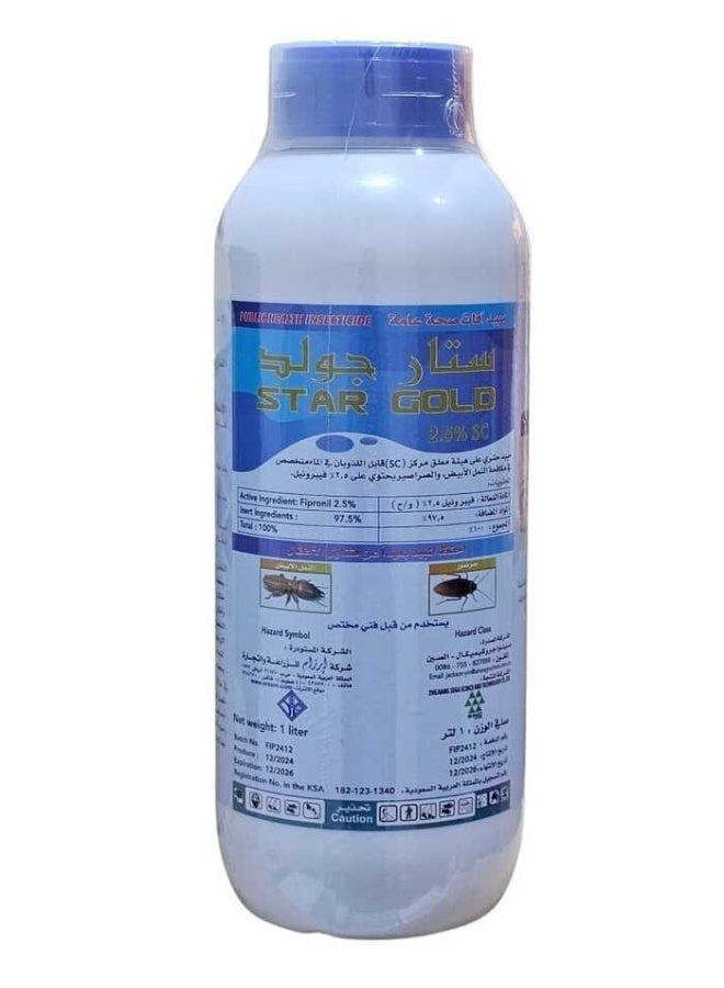 Star Gold Insecticide Liquid for Controlling Cockroaches Termites and All Crawling Insects 1 Liter - Image 1