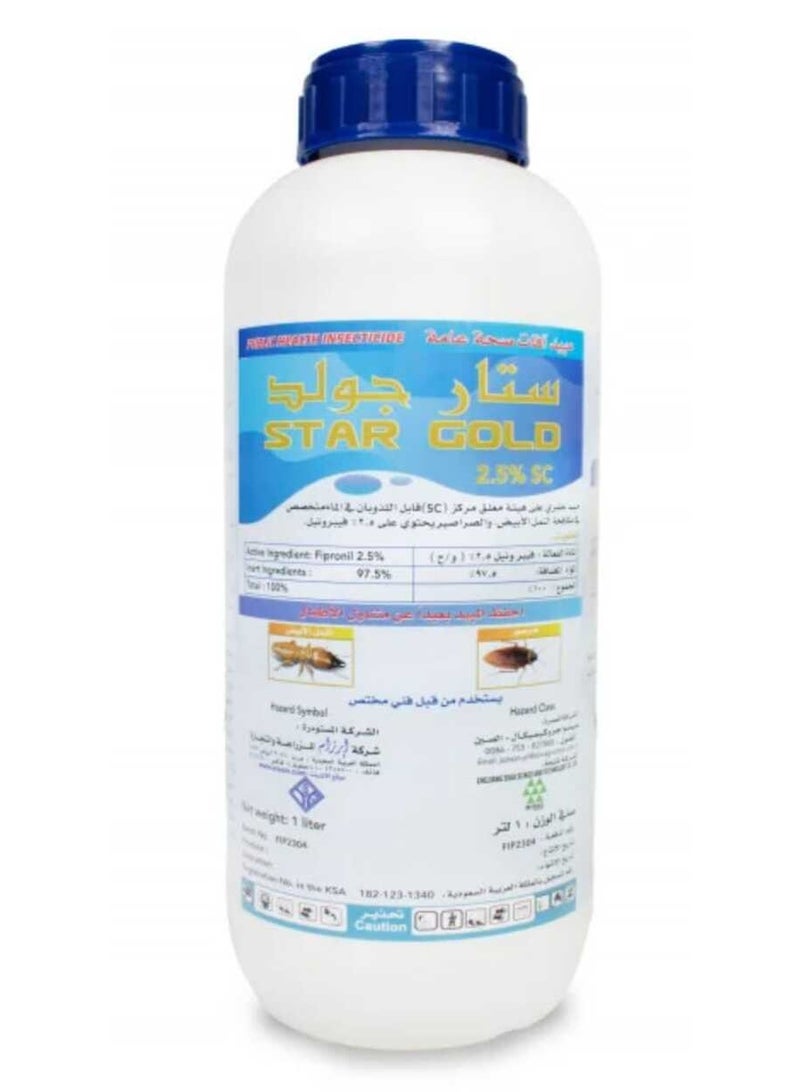 Star Gold Insecticide Liquid for Controlling Cockroaches Termites and All Crawling Insects 1 Liter - Image 2