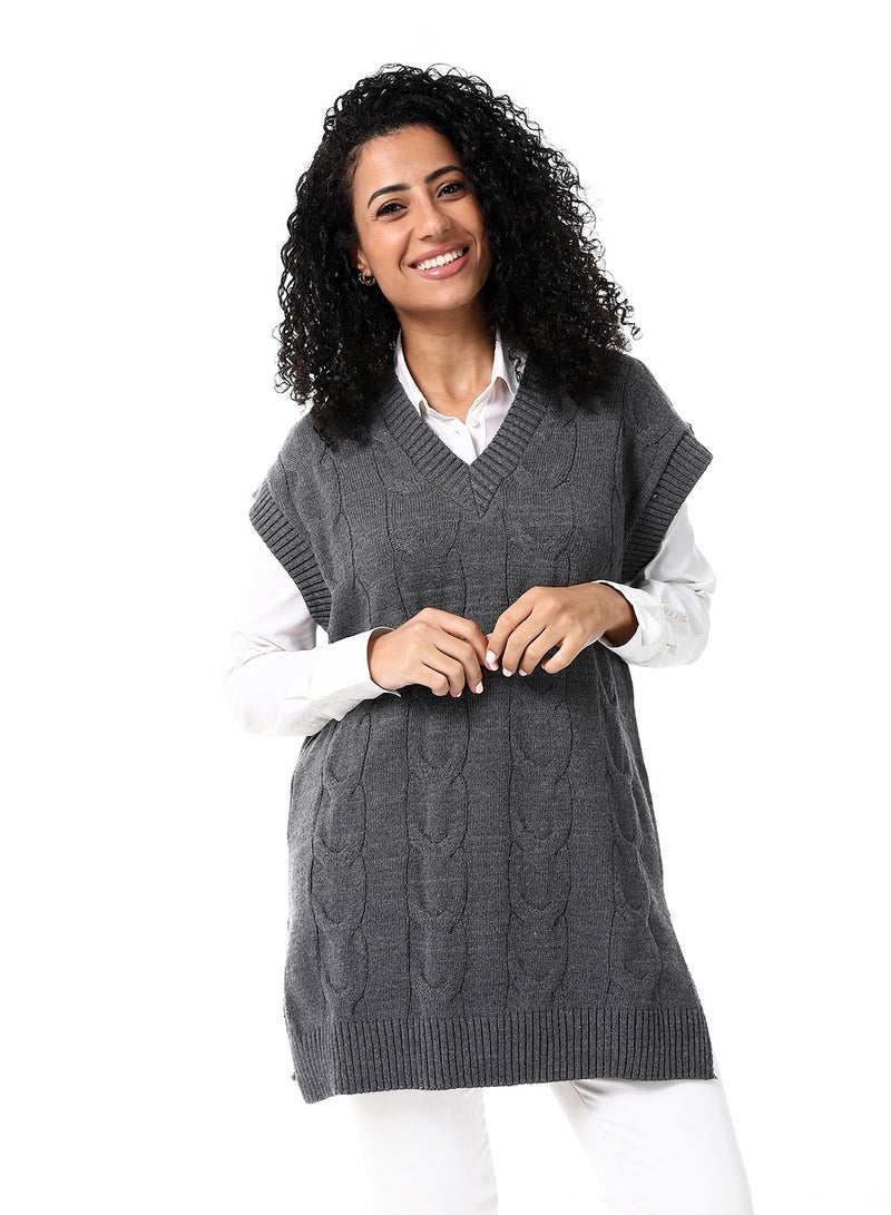 Caesar Womens Wool Long Vest - Image 1