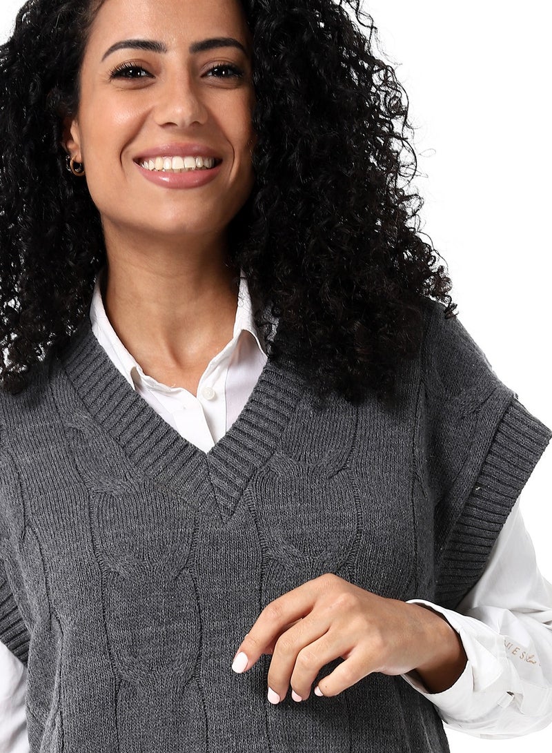 Caesar Womens Wool Long Vest - Image 3