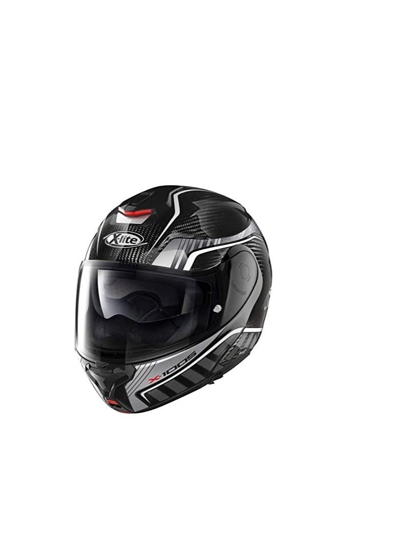 Nolan X-Lite X-1005 Ultra Carbon Cheyenne 16 N-Com Flip-Up Motorcycle Helmet (L)