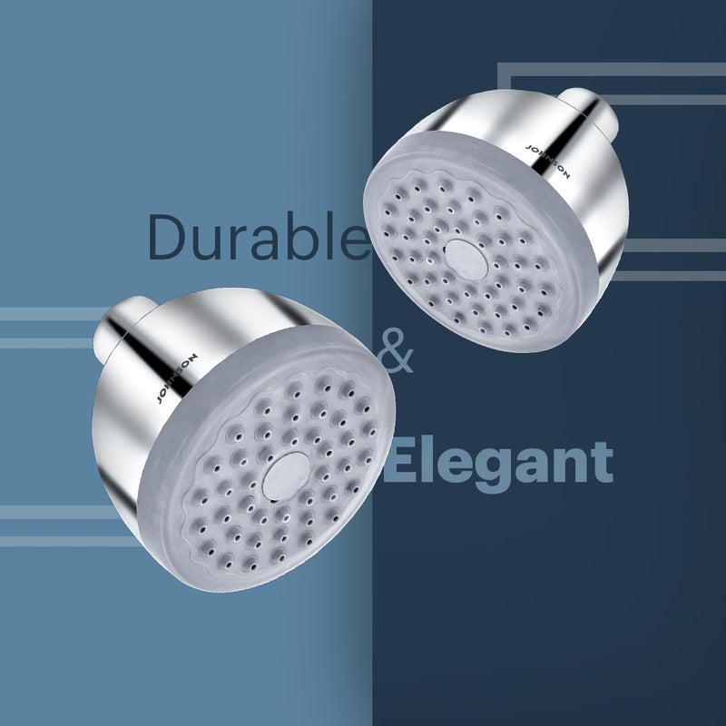 Johnson Bathrooms Dew Single Flow Round Overhead Shower Without Shower ArmABS MaterialRotating Head Overhead ShowerSingleFlow Setting AntiCorrosionEasyClean1 Year WarrantyS0816CAMZ Chrome - Image 5