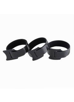 GrunX GrunXDuck Reusable Velcro Cable Ties Twist Ties Multipurpose Cable Organiser Hook Loop Ties For Home Office Pack of 10 Pieces Black  - Image 5