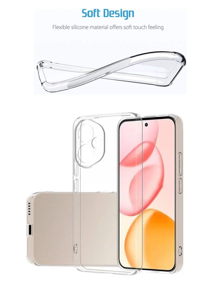 My Choice For Honor 400 - Transparent Silicone Drop-Proof Clear Protective Phone Cover - Transparent - Image 2