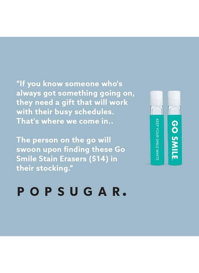 Go Smile - Teeth Whitening Stain Erasers, (28 Single-Use, Applicators), On-The-Go Instant Teeth Cleaning, Removes Coffee, Red Wine And Tea Residue From Teeth Before Stains Set In, Mint Flavored - Image 1
