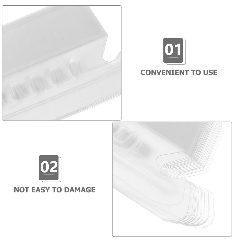 100pcs Index File Folder Tabs File Filing Tabs Hanging File Labels Portable Document Folder Tabs - Image 4