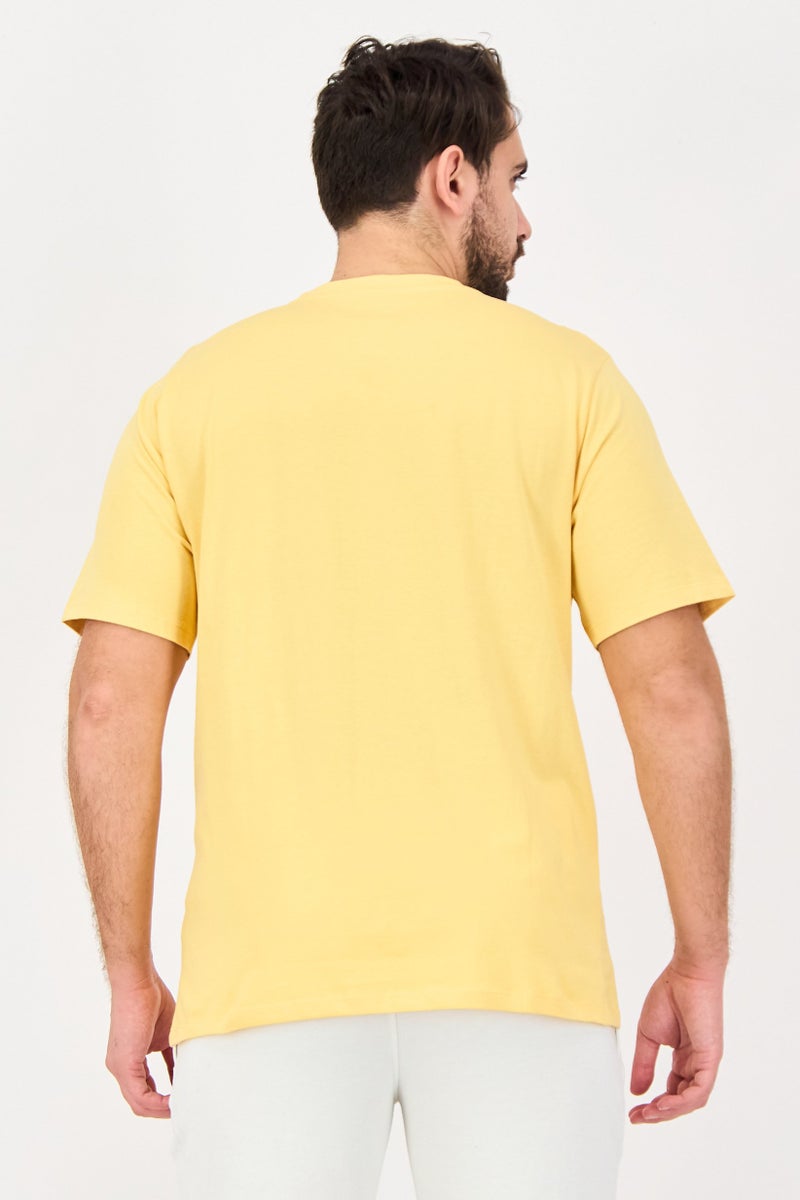 Champion Men Sportswear Fit Short Sleeve Outdoor T-Shirt, Gold Yellow - Image 3