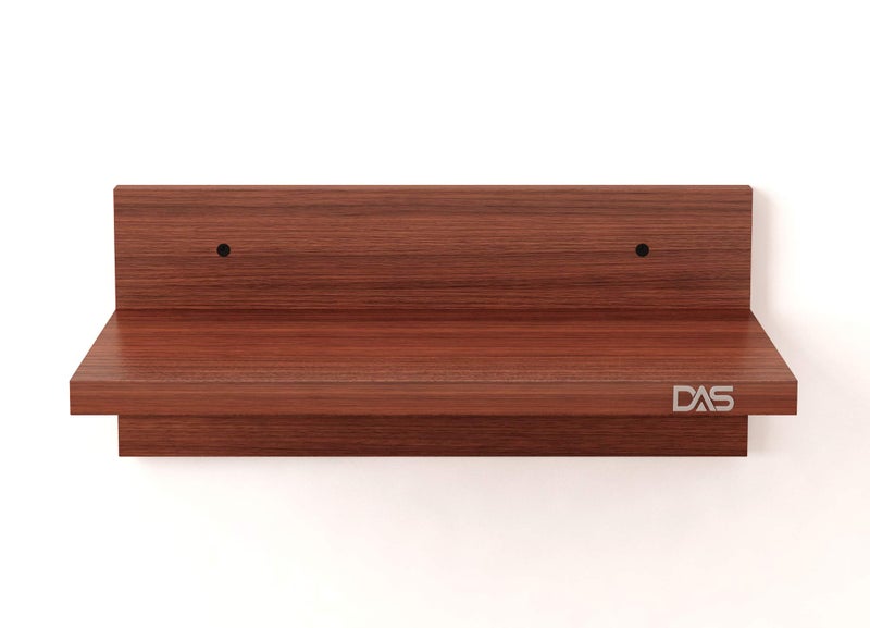 DAS Wall Mounted Engineered Wood TV Entertainment Unit/Set Top Box Stand Classic Walnut - Ariann - Image 4